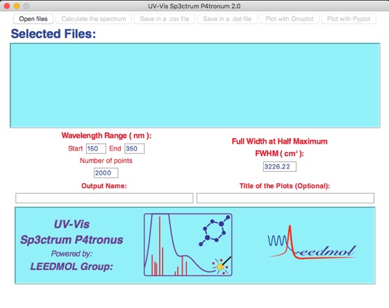 UV-Vis Sp3ctrum P4tronum screenshot